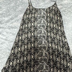 Rhapsody Black and White Mini Dress